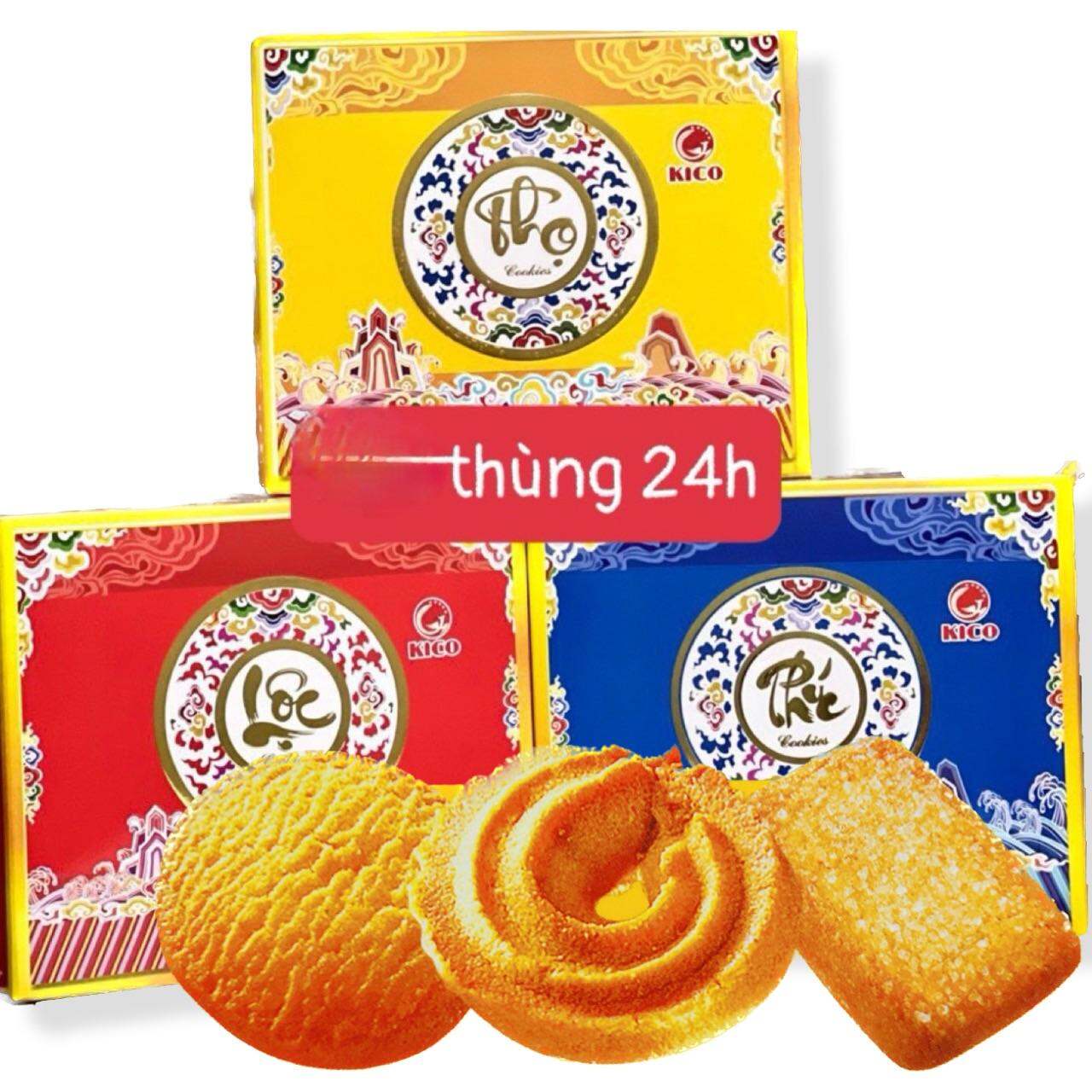 Hộp 280gram bánh quy Phúc Lộc Thọ hộp vuông công ty Kico- Date mới 12 tháng.