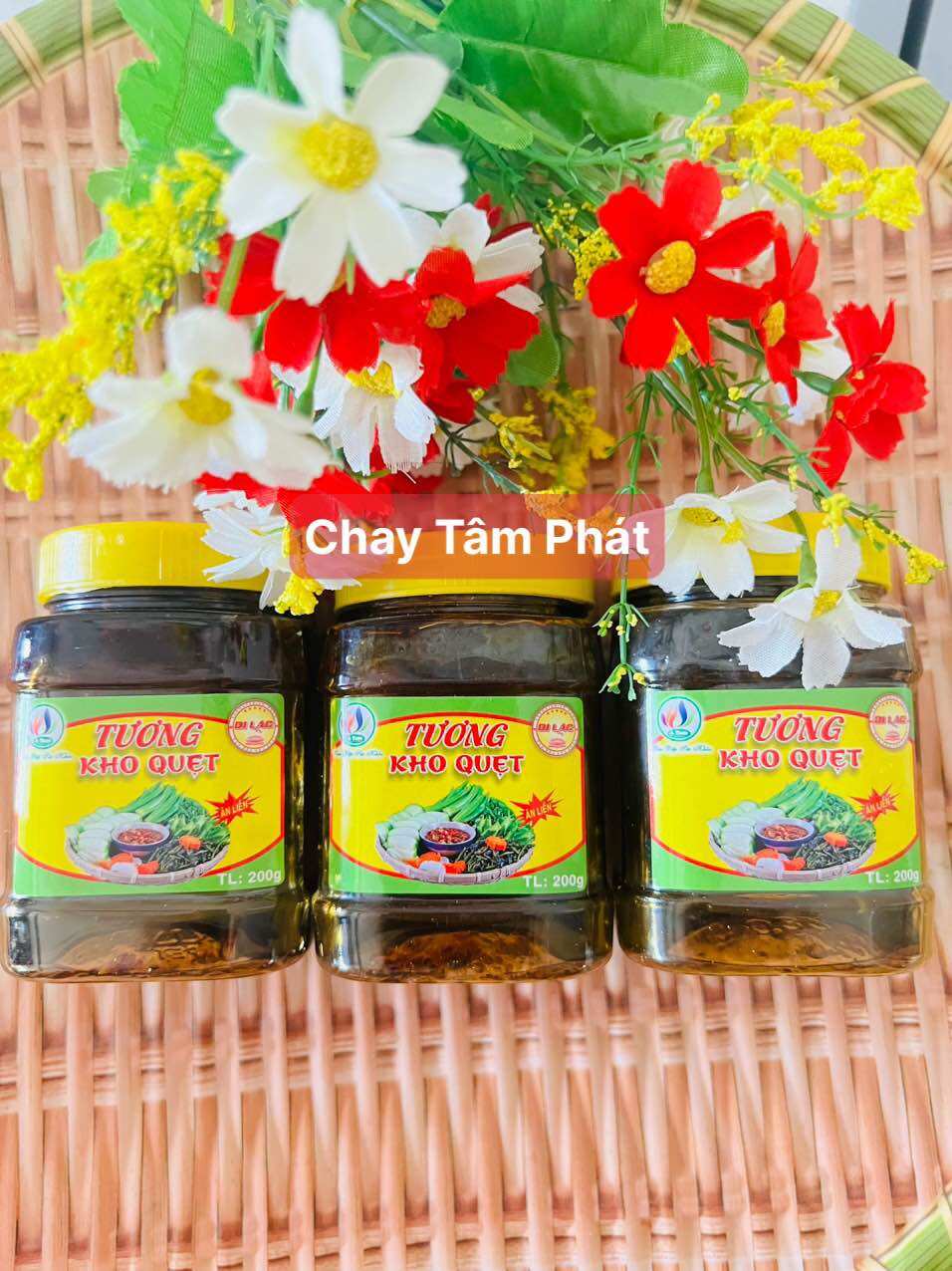 Combo 3 hộp tương kho quẹt / chay tâm phát