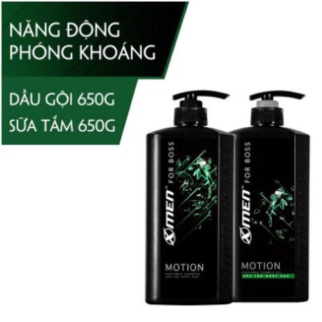 Combo dầu gội đầu xmen motion 650 + sữa tắm xmen motion 650