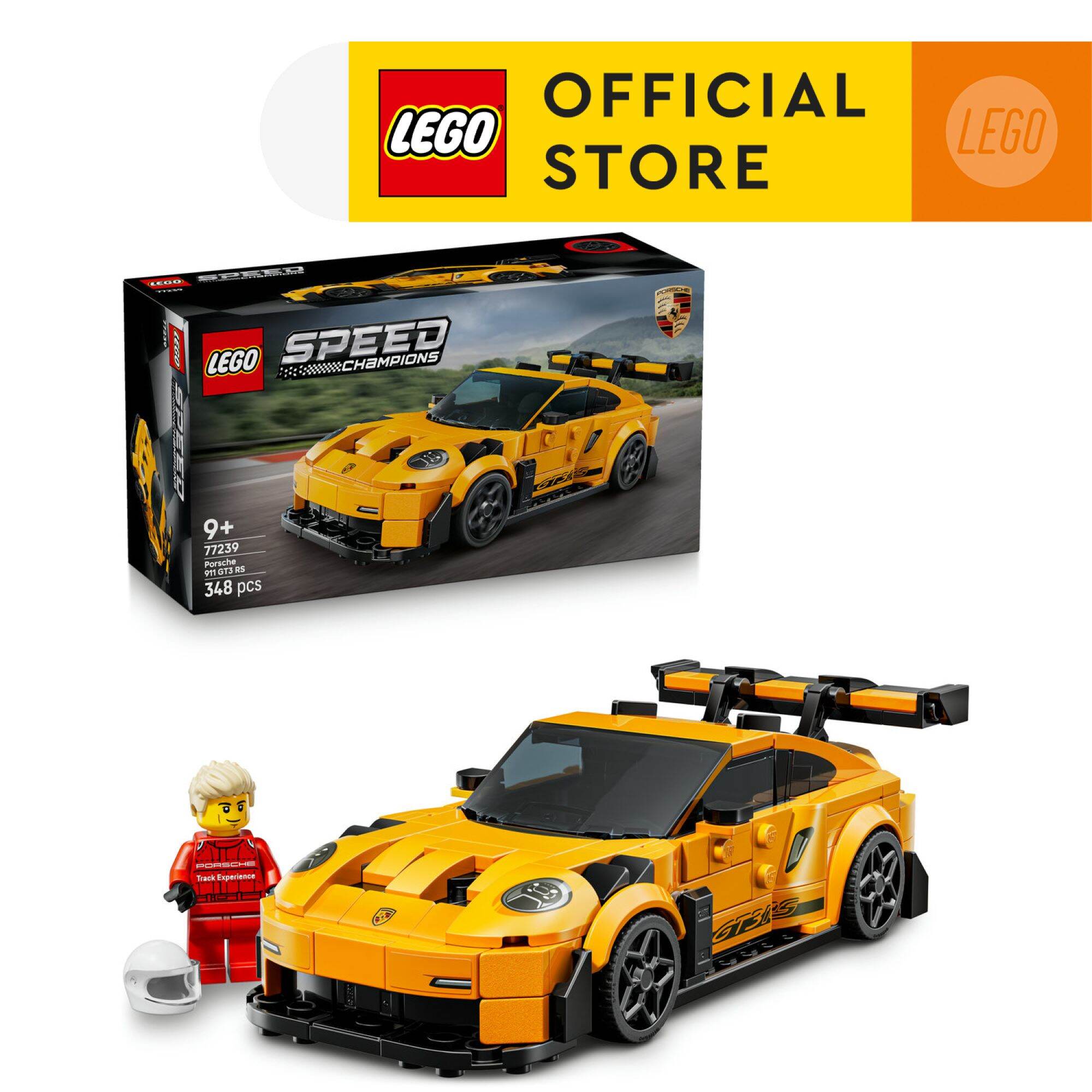 LEGO SPEED CHAMPIONS 77239 Đồ Chơi Lắp Ráp Siêu Xe Porsche 911 GT3 RS Phiên Bản V29 (348 Chi Tiết)