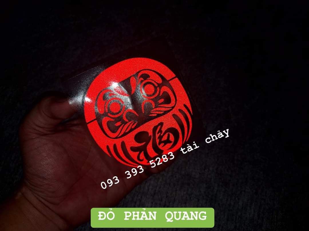 [ 1 MIẾNG ] TEM LẬT ĐẬT PHẢN QUANG LỘT DÁN TRANG TRÍ XE