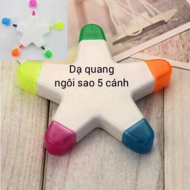 [HCM]Bút dạ quang ngôi sao 5 màu