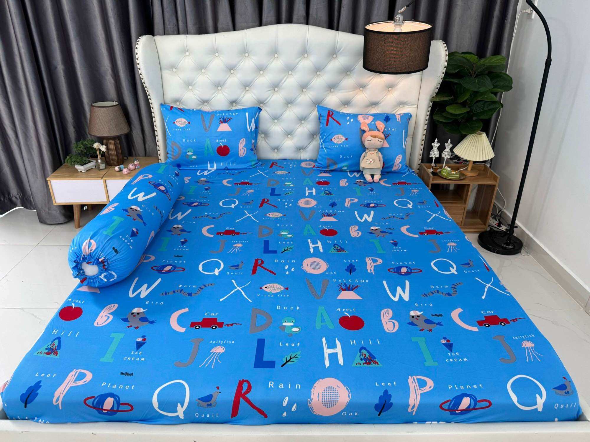 Bộ 4 món drap áo gối Thun Lạnh Hàn Quốc