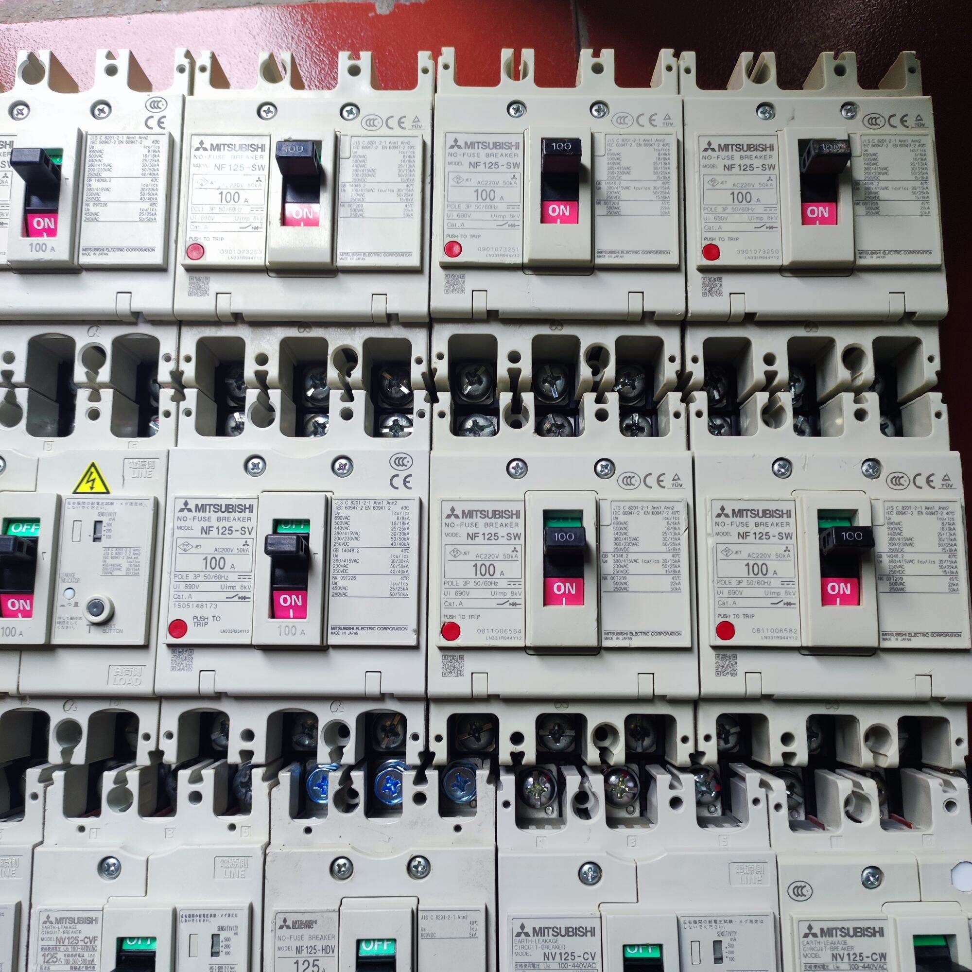 Elcb, át chống giật rò điện, 3p 100a mitsu
