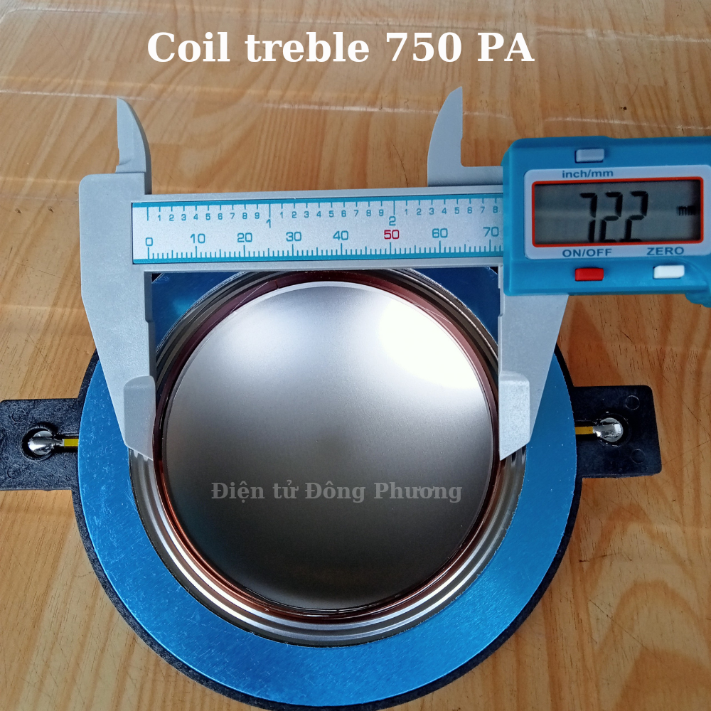 Coil treble 750 PA (72.2mm) dây đồng tròn