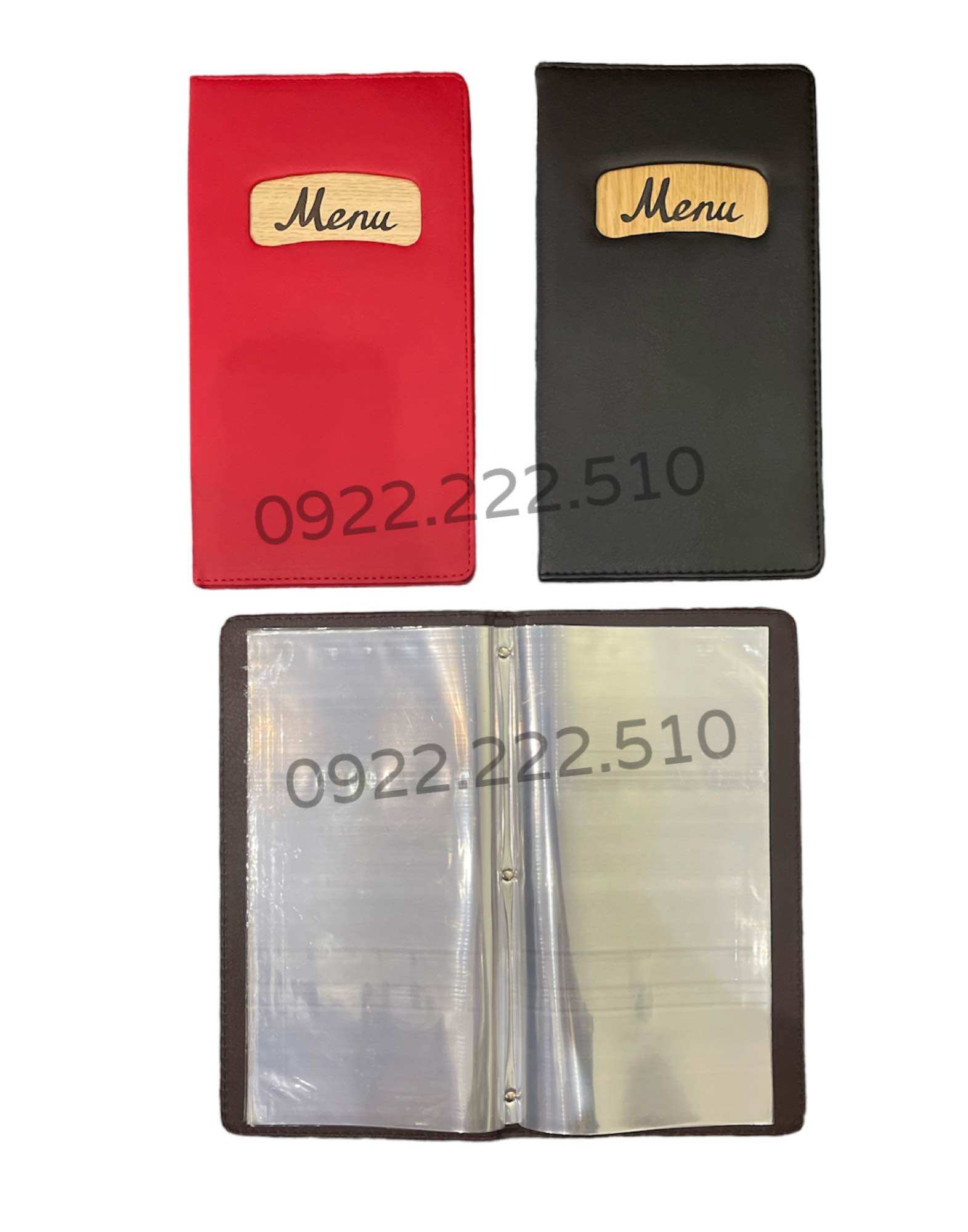 Leaf Leather Menu Cover (16X29Cm)