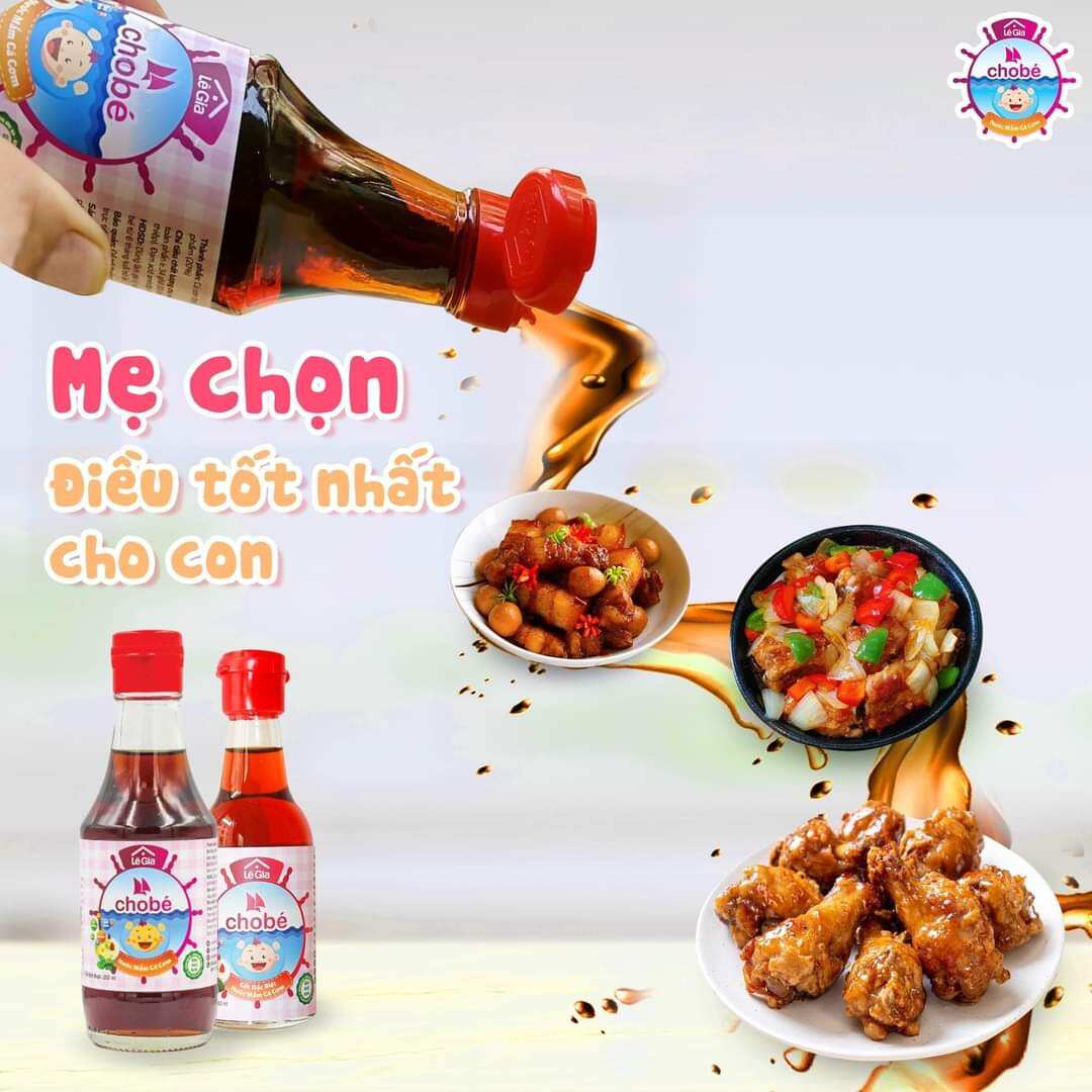 Nước mắm ăn dặm Lê Gia cho bé