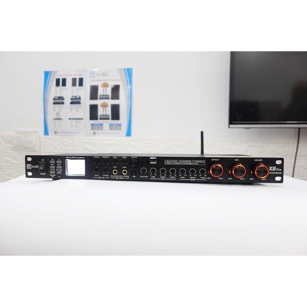 Vang karaoke x8 pro phiên bản đặc biệt 2022 - vang cơ lai số cm x8 pro - có reverb