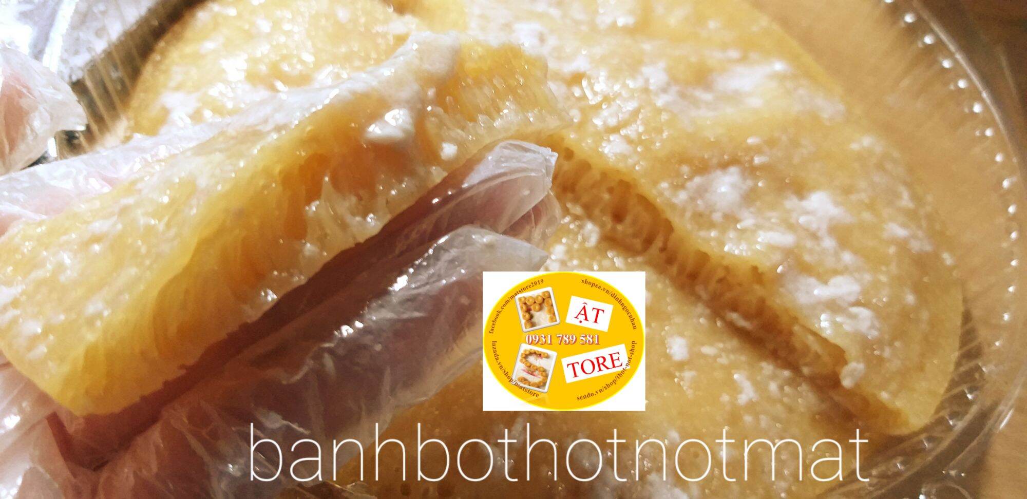 Bánh Bò Thốt Nốt Cốt Dừa Tân Châu Xứ Lụa chính gốc