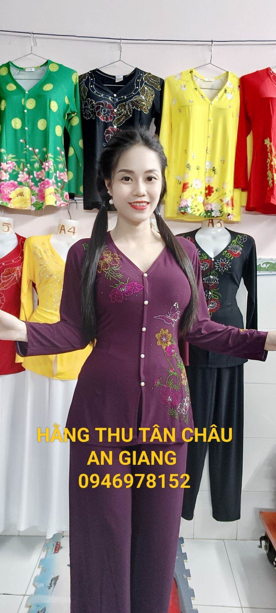 BỘ BÀ BA ĐÁ HOA BƯỚM CÙNG MÀU ỐNG RỘNG