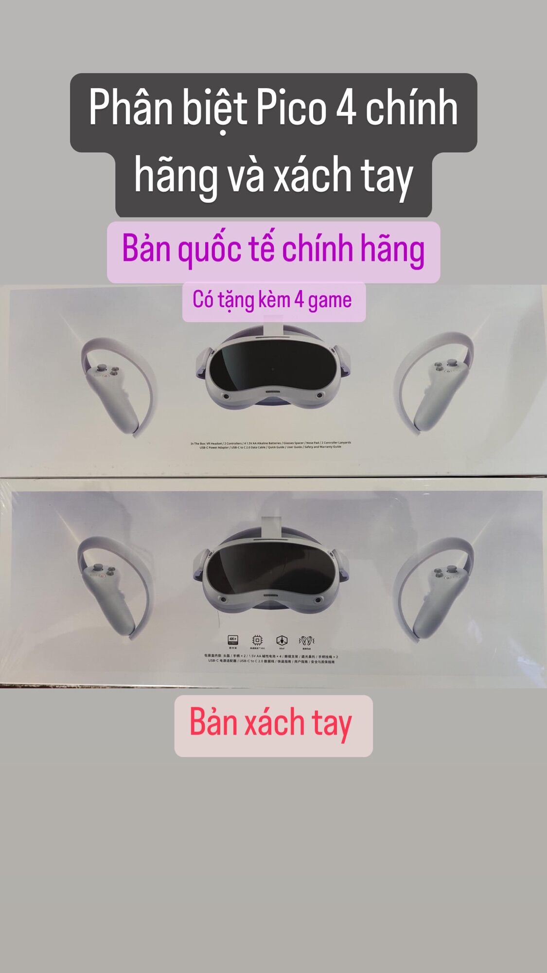 Kính thực tế ảo PICO 4 bản quốc tế