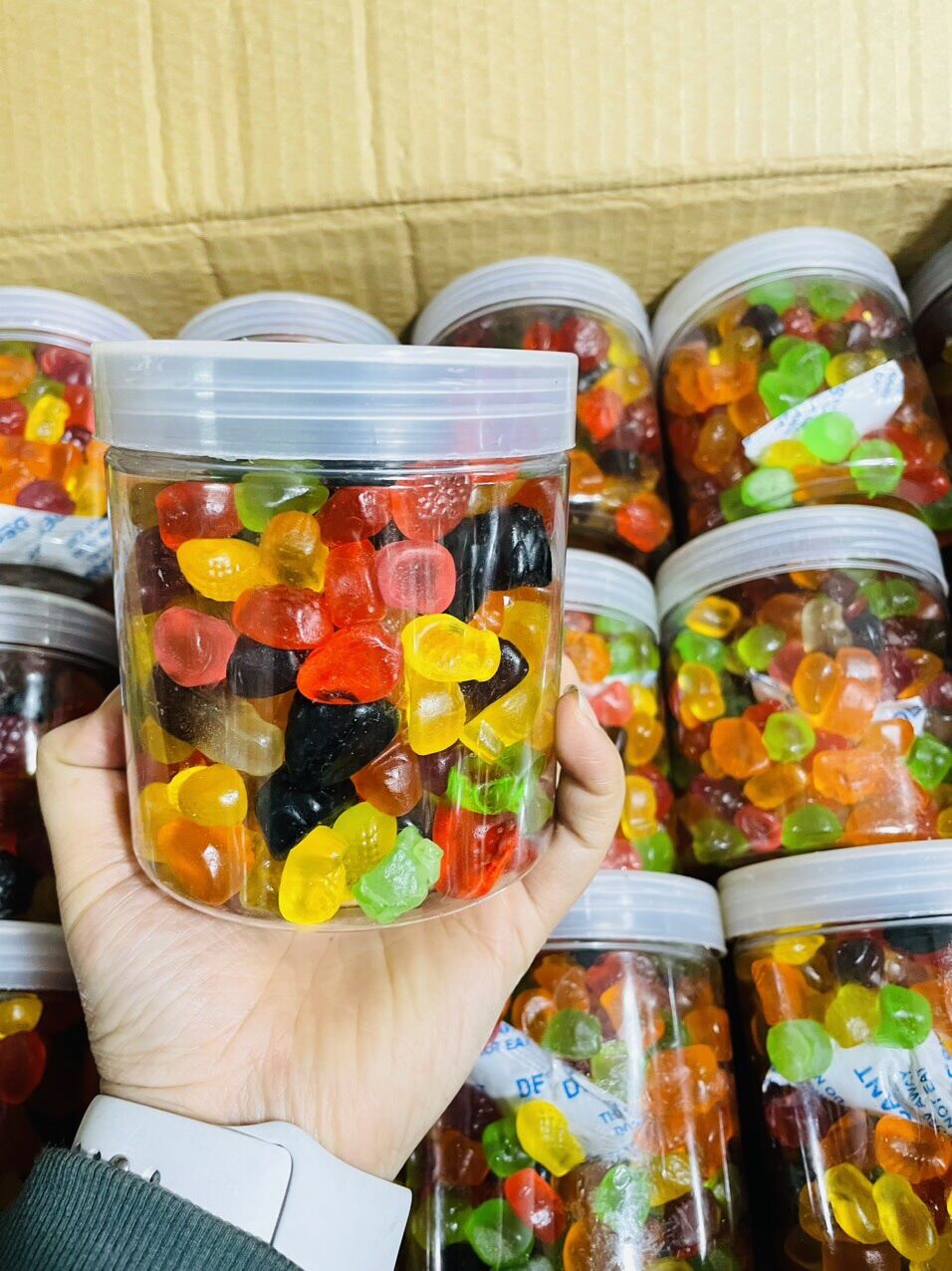 Hũ 500gr Kẹo dẻo chip chip vị trái cây
