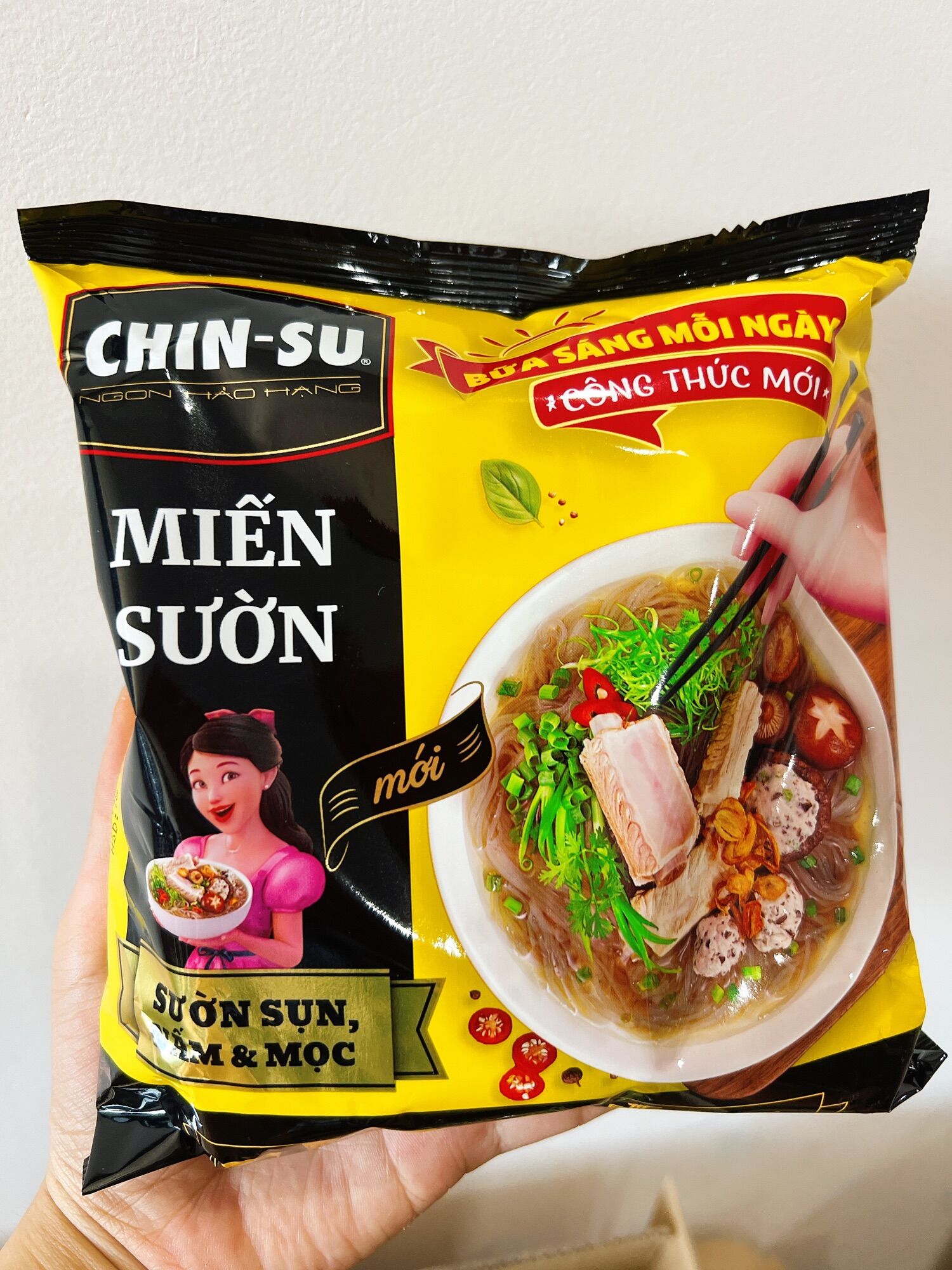 Miến sườn chinsu sườn sụn nấm mọc mới