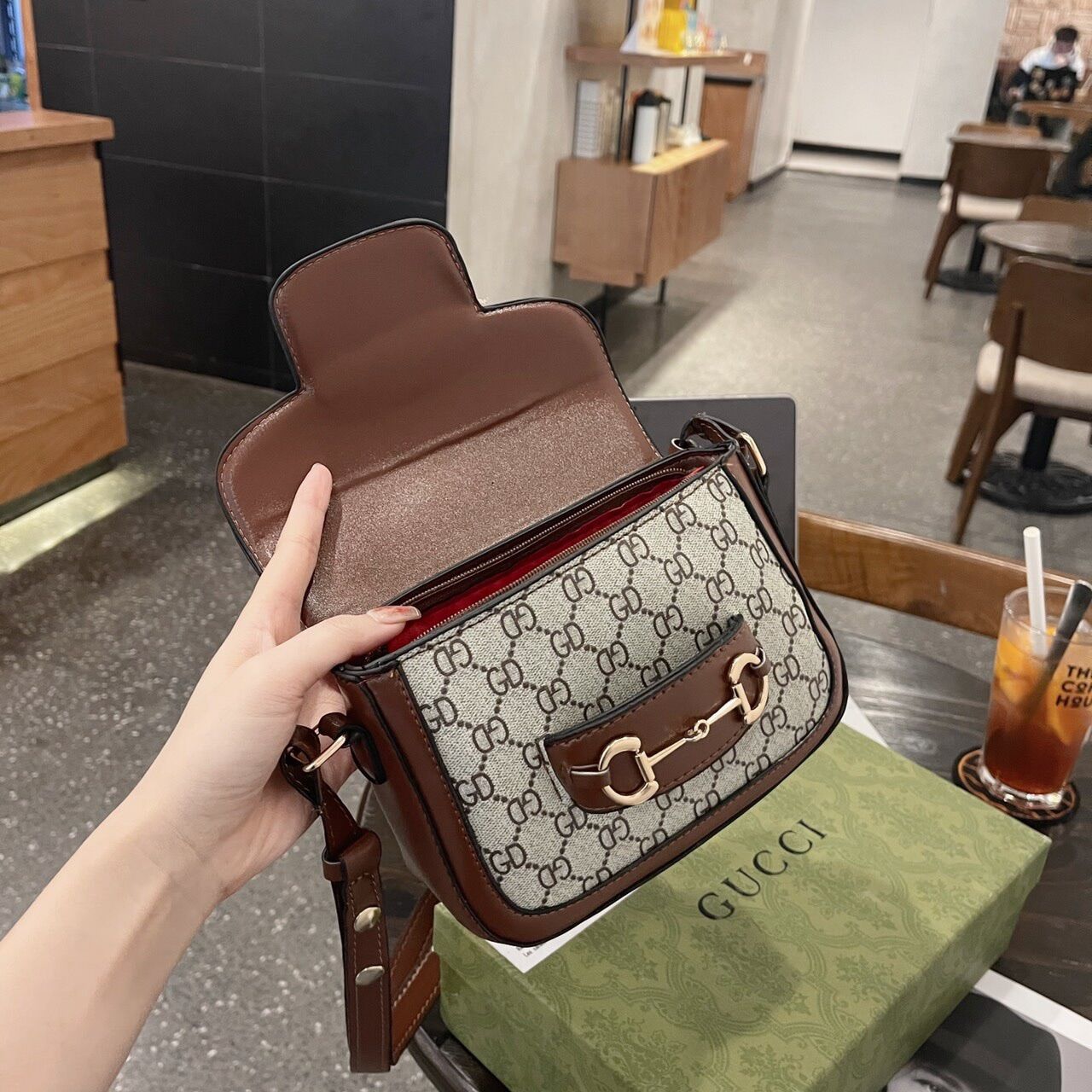 Túi xách nữ Đeo chéo hồ hà size 19cm