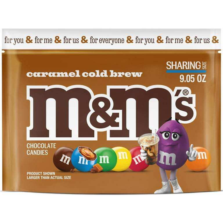Socola sữa caramel M&M'S Caramel Cold Brew Chocolate Candies cua My goi 256gr