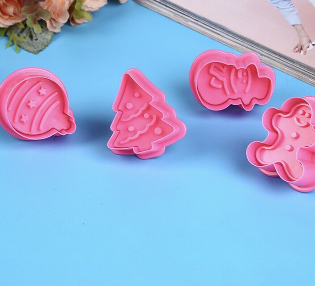 Bộ 4 khuôn nhấn cookies