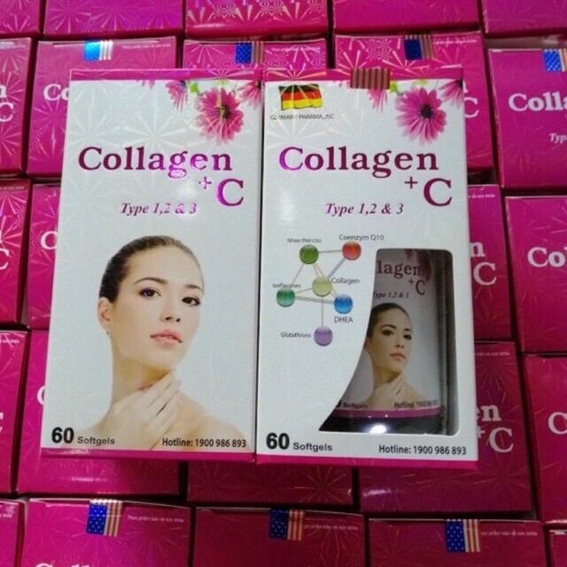 [HCM]ĐẸP DA SÁNG DA COLLAGEN + C Lọ 60V