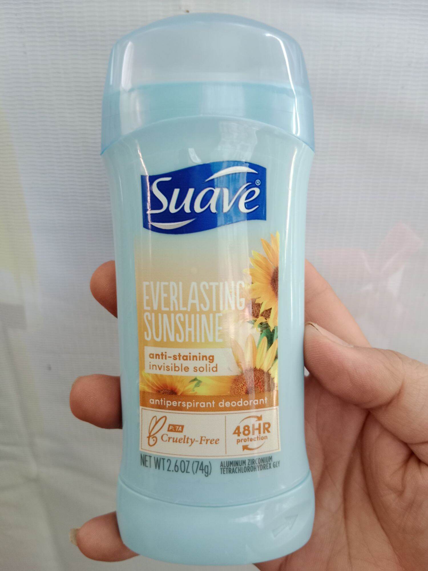 [Nhập khẩu Mỹ]Lăn Sáp Khử Mùi Suave Power/Sunshine 74g