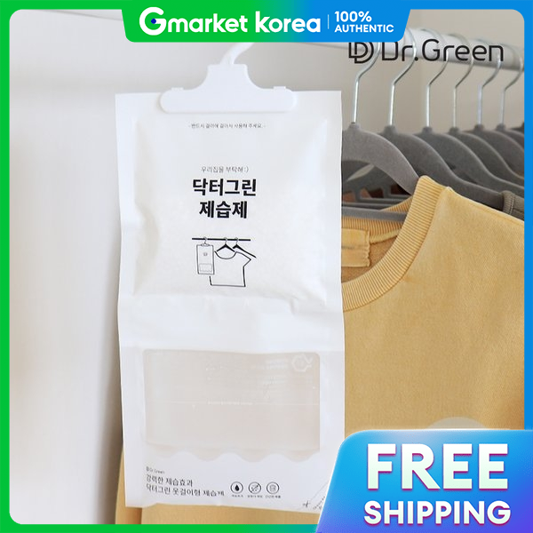 Túi hút ẩm dạng treo Dr. Green 120g x 10 túi / khử ẩm cho tủ quần áo hương oải hương (Miễn phí