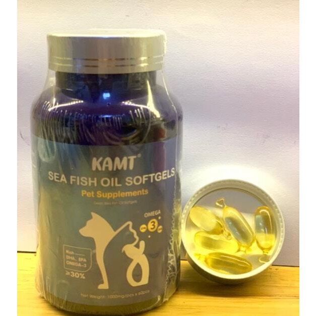 Viên Dầu Cá Omega Chó Mèo KAMT (Hộp 60 viên)