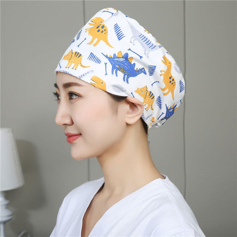 Mũ phòng phẫu thuật mũ tròn mũ y tá mũ bác sĩ mũ phòng phẫu thuật y tế bệnh viện nha khoa răng miệng mũ làm việc cotton