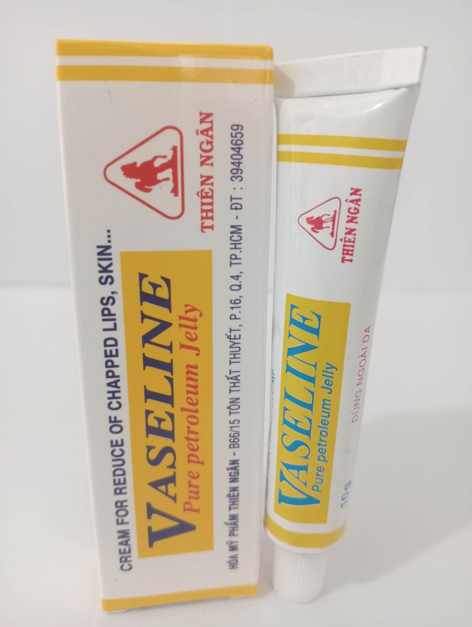 Kem làm giảm nứt môi,da vaseline tuýp 10g giúp làm giảm nứt môi,khô môi,làm dịu vết bỏng, làm giảm nứt nẻ da tay, gót chân