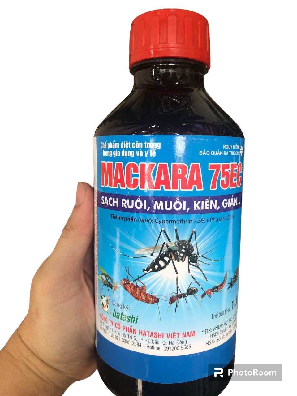 Thuốc diệt muỗi kiến gián Mackara 1000ml