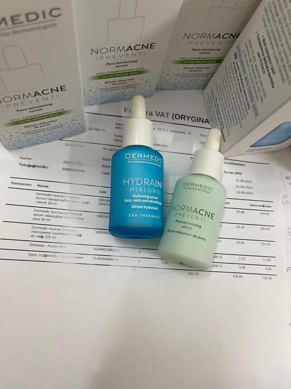 Serum se khít lỗ chân lông Dermedic Normance Pore minimizing