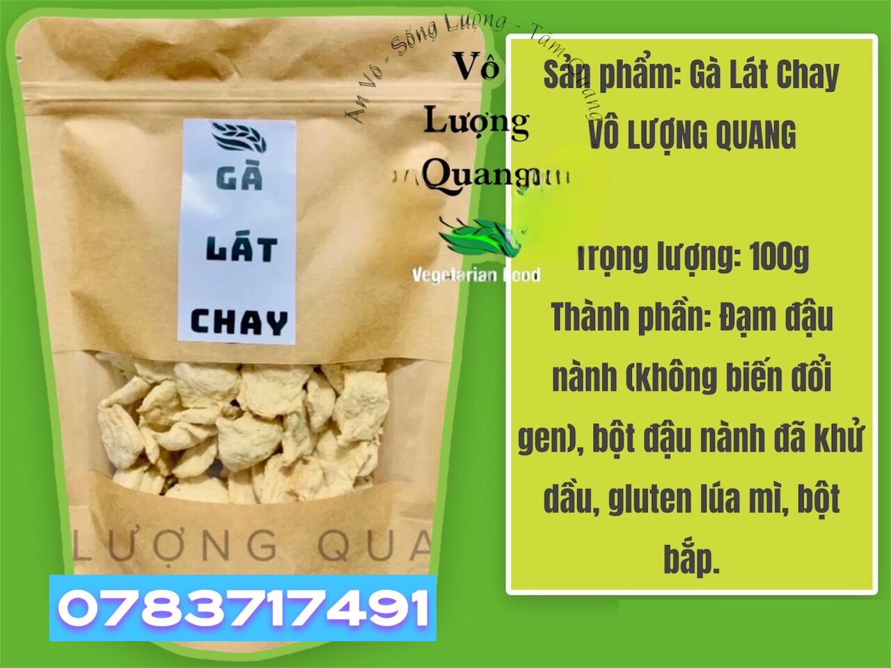 Gà lát chay tpc an tuệ 100g/ không chất bảo quản