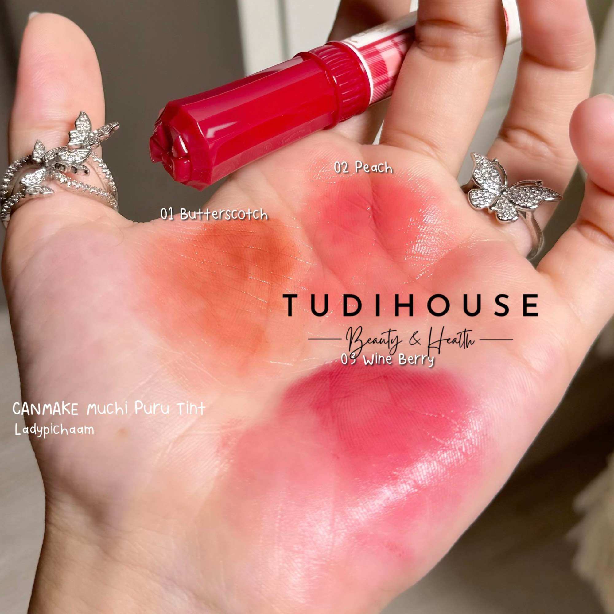 Son tint dưỡng Canmake Muchi Puru Tint