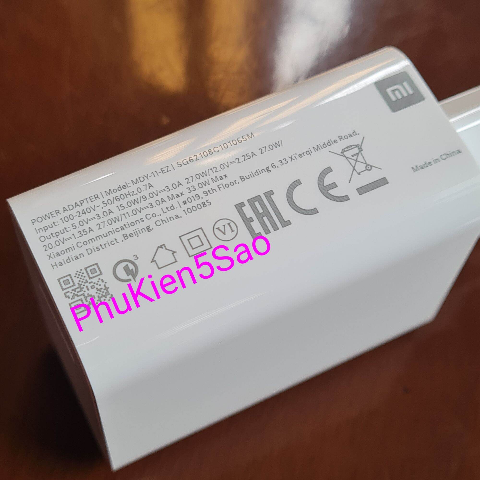 Củ Sạc Nhanh 33W XIAOMI, REDMI, POCO New Seal.