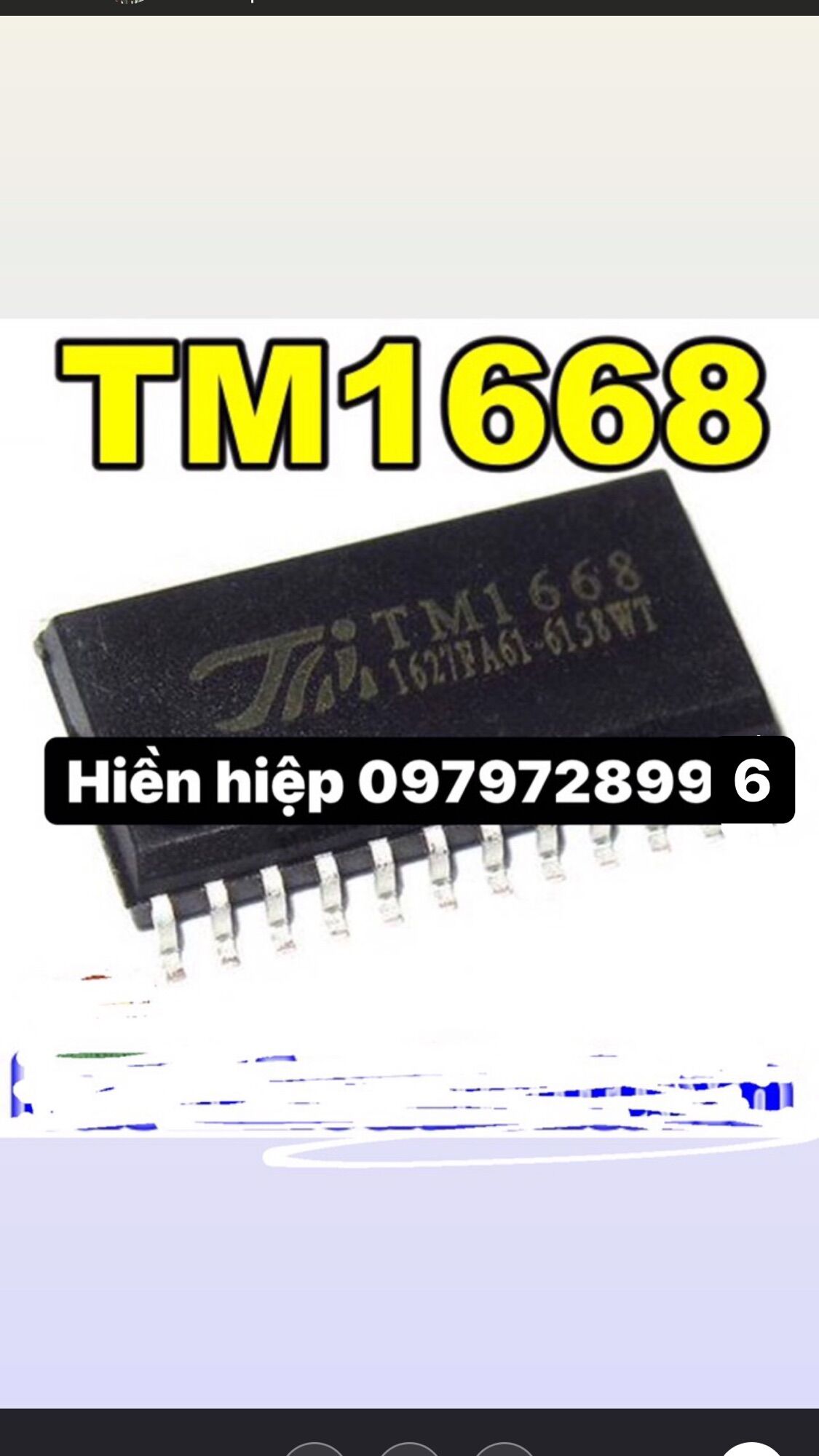 Ic mặt bếp từ tm 1668 combo 5 con