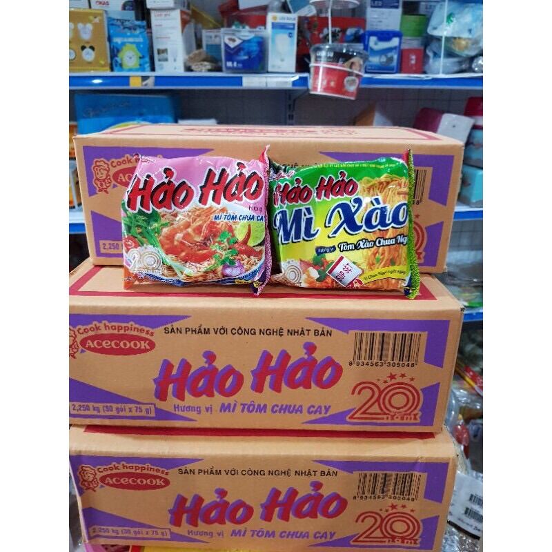 Thùng 30 gói mì hảo hảo 75g