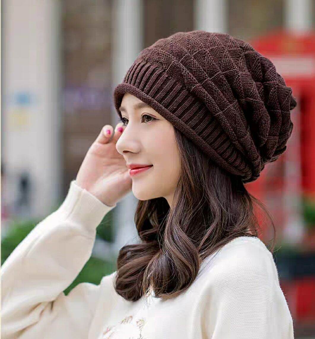 Mũ len nón len nam nữ thời trang Hàn Quốc mới
