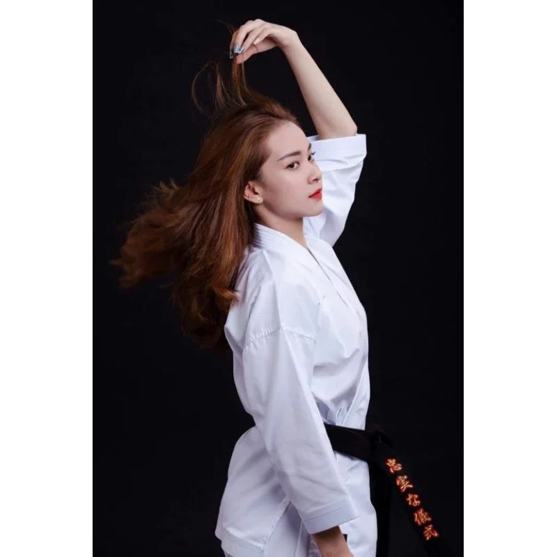 Võ phục Karatedo ✅  Chất liệu kaki cao cấp, dày +Quần áo tập võ, dụng cụ võ thuật phong trào chính hãng