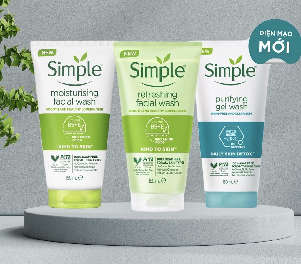 Sữa rửa mặt simple 150ml