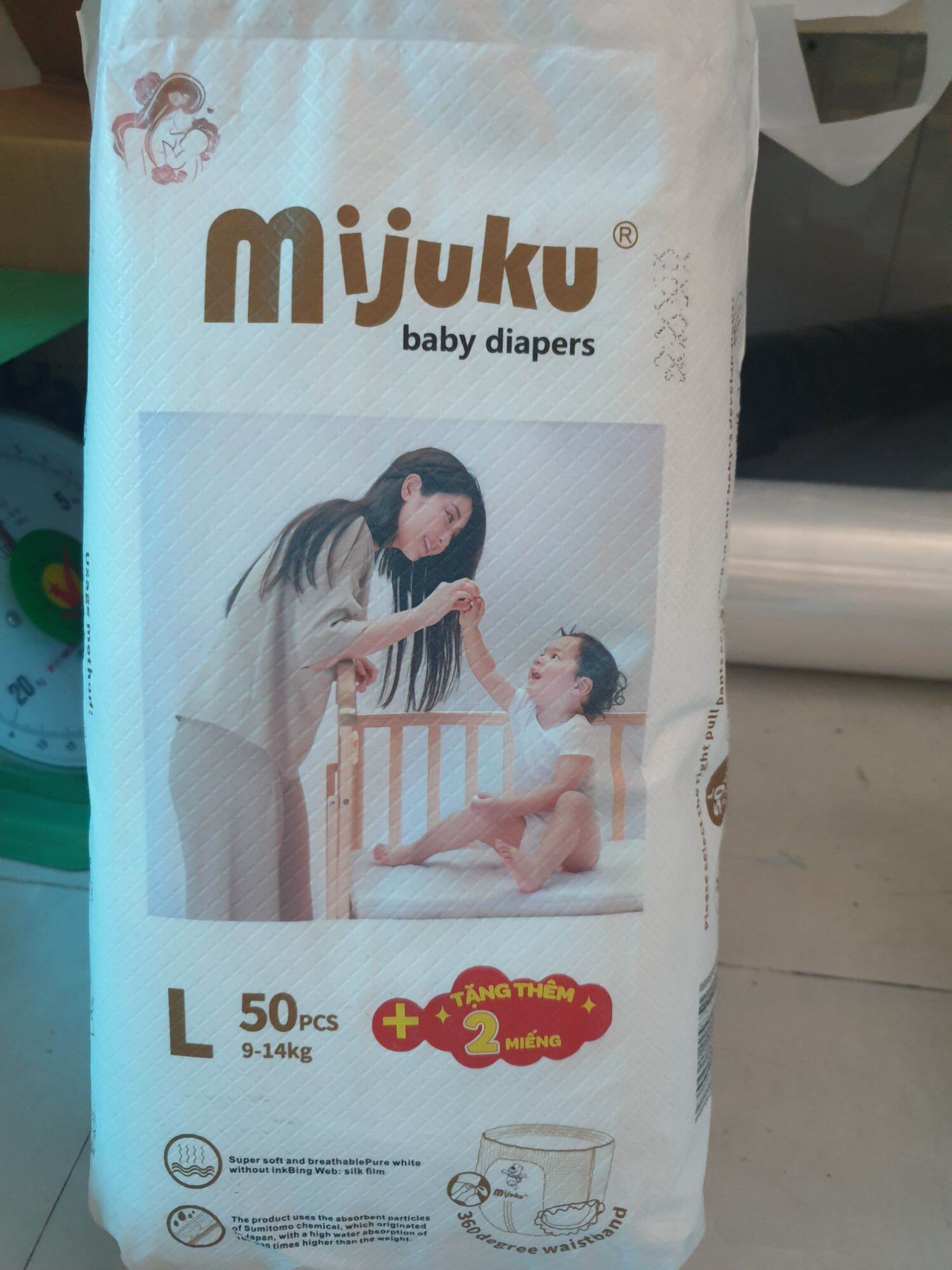 Tả quần Mijuku size L 50 miếng