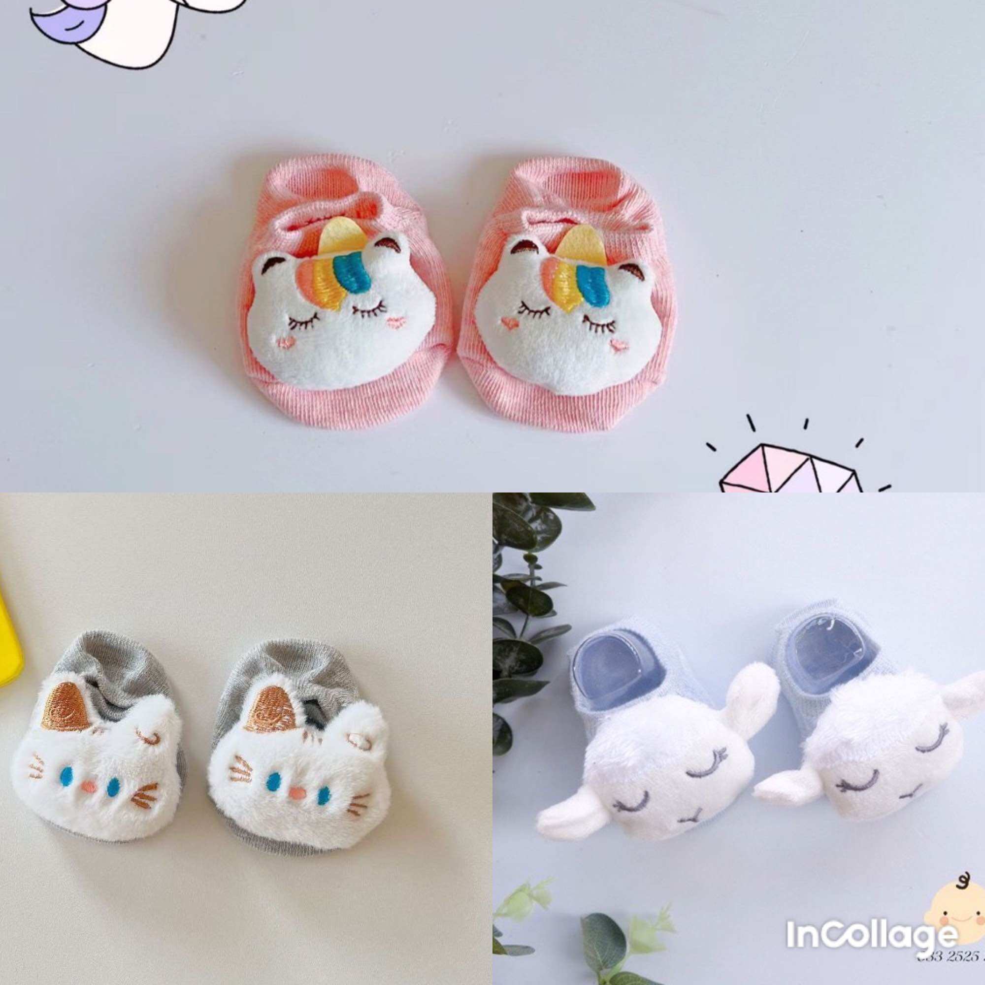 Tất hình thú, vớ hình thú cho bé 0-20 tháng
