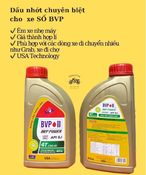 Dầu Nhớt BVP Cho Xe số chuyên dùng cho xe Grab