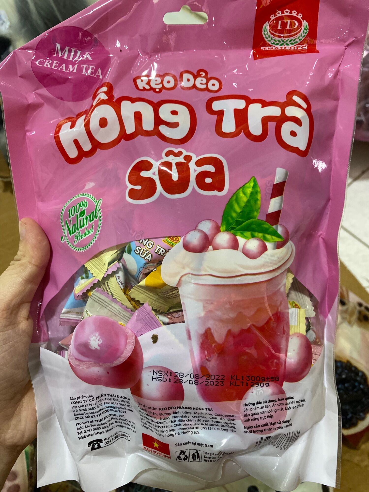 [HOT]KẸO DẺO TRÀ SỮA TRÂN CHÂU (NGẪU NHIÊN)