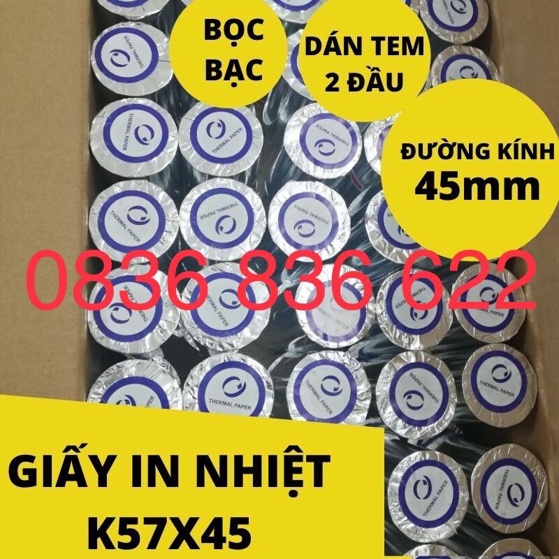 Giấy in nhiệt k57 khổ 57x45
