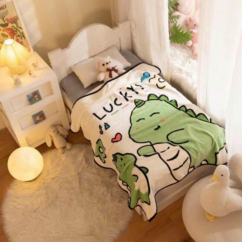 Chăn Tuyết nhung mềm mại 1m ×1,4m hình ngộ nghĩnh cho bé