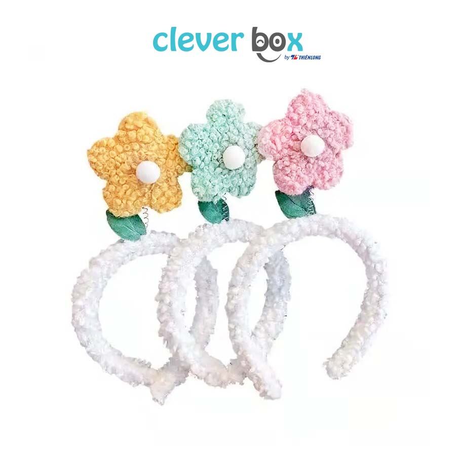 Băng Đô, Cài Tóc Hình Hoa, Bờm Tóc Rửa Mặt Dễ Thương Clever Box (Giao Màu Ngẫu Nhiên)
