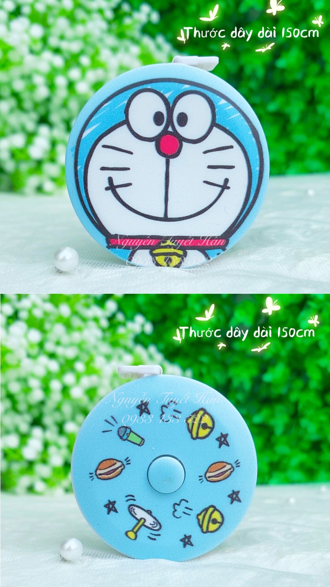 Thước dây rút tự động Hello Kitty - Doremon Doraemon