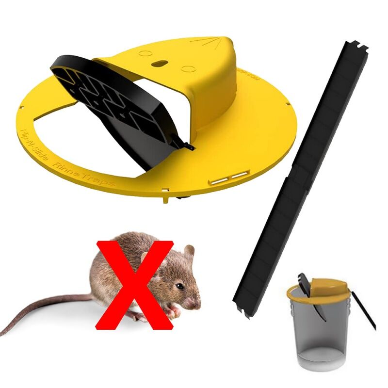 Chuột bẫy Xô Chuột bẫy chuột bắt công cụ tự động Xô Chuột bẫy với lật tái sử dụng cho trong nhà ngoài trời
