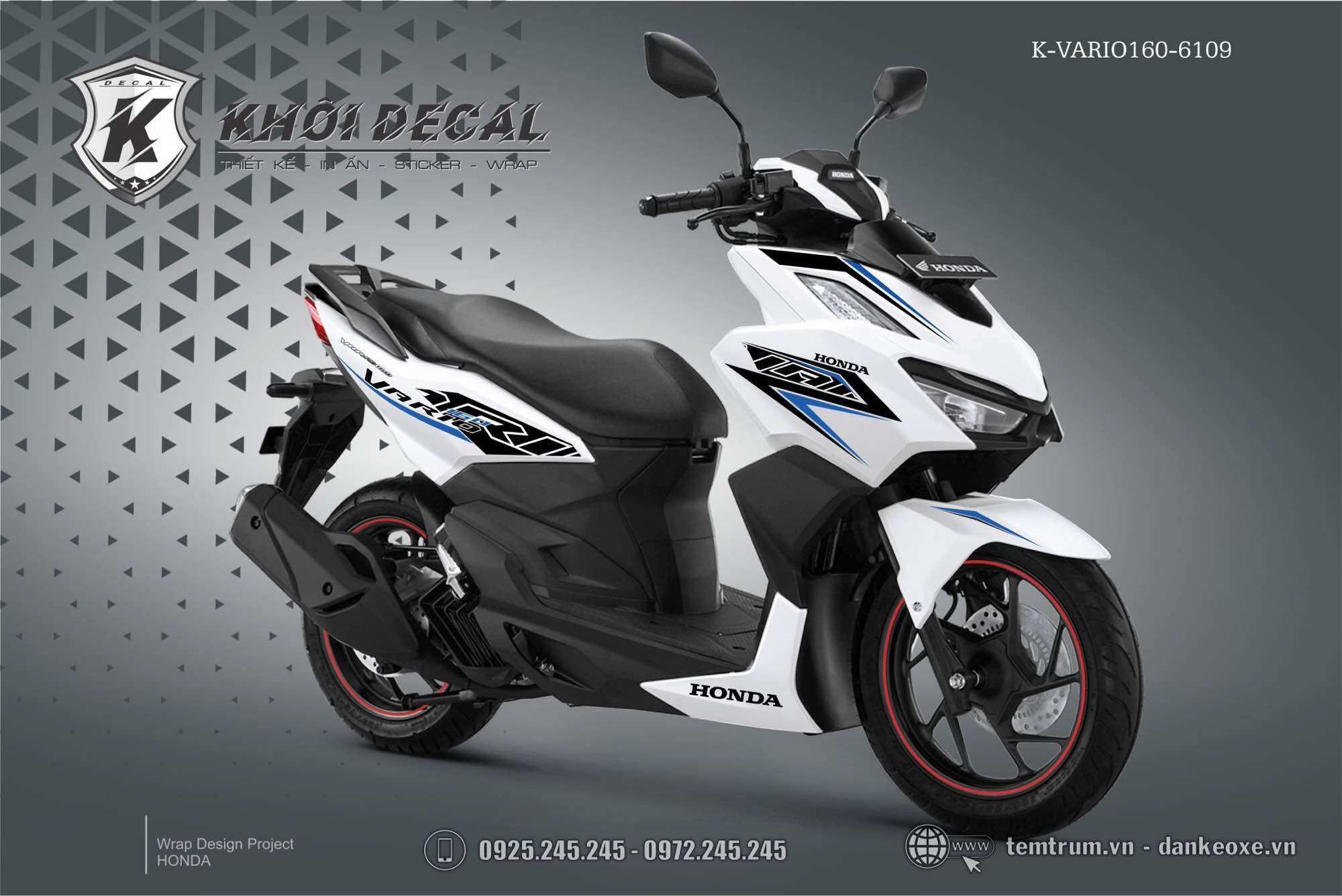 Tem Vario 160 decal cao cấp