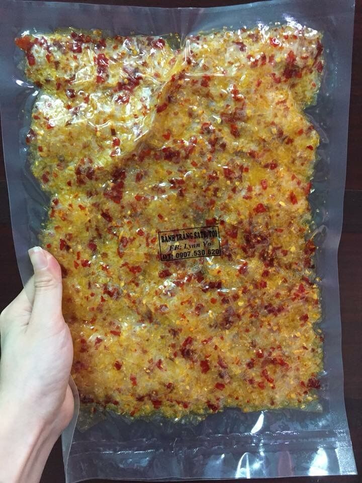 Bánh Tráng Sate TỎI (250gr)(Hút Chân Không)