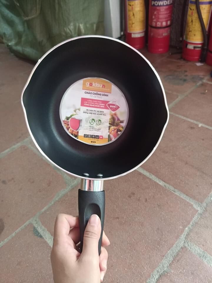 chảo sâu lòng 20cm goldsun