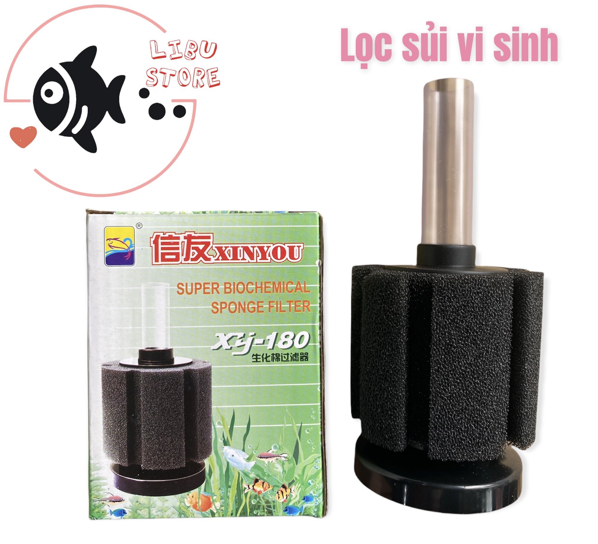 Lọc sủi vi sinh bio size xy-180 cho hồ cá cảnh