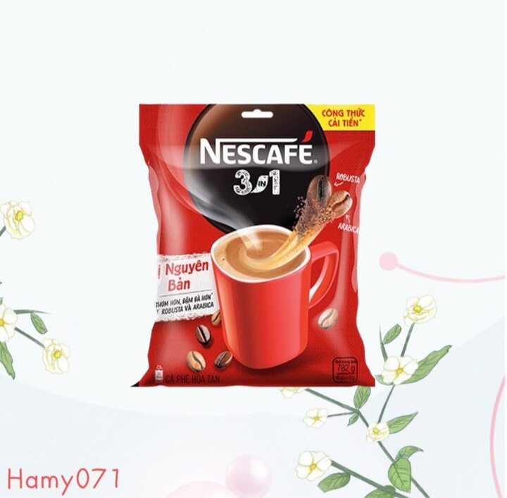 Cà phê sữa nescafe 3in1 túi 46gói x 17g